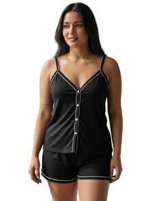 Kit With 5 Baby Doll Breastfeeding Pajamas With Surgical Straps And Luxury Buttons Blogger Mesh - Multicolor - View 5