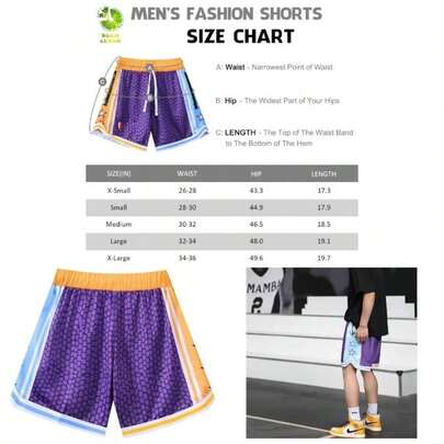 Men's Basketball Shorts Gym Training Workout Athletic Shorts Mesh Graphic Print Running Short Pants
