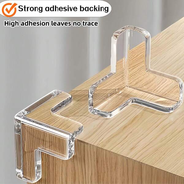 20/10 قطعة مجموعة، واقيات زوايا سيليكون شفافة، واقيات أثاث على شكل حرف T قوية اللصق، لحماية طاولات وخزائن الأرضيات، واقيات زوايا مضادة للاصطدام شفافة، طاولات قهوة، أثاث، زوايا ناعمة وشرائط حواف، مداخن وحماية زوايا الأمان - حماية منزلك وعائلتك بواقيات حواف أنيقة