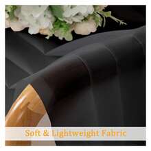 Black Sheer Curtains For Bedroom 54 Inches Long 2 Panels, Light Filtering Voile Rod Pocket Curtains, Airy Transparent Sheer Drapes For Living Room, Each 42" Wx54 L - 多色121 - 查看 7