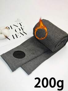 1pc Thermal Lined Tight Leggings For Women, Opaque Tights Suitable For 5-15°C, Autumn/Winter - Multicolor - View 8