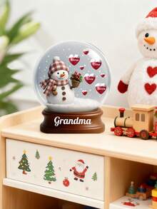 1pc Customized Snowman Hugging Of Love - Personalized Custom Acrylic Plaque,Custom Christmas Plaque With Grandchildren'S Names,Crystal Ball Style Snowman Of Love Plaque-Multiple Names Can Be Customized,Christmas Home Decorations, Christmas Gifts For Elders,Personalized Gifts,Customized Christmas Gifts,Christmas - White - View 15