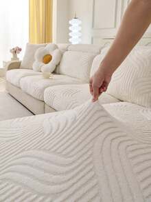 1 Stück weiches Flanell Karomuster Sofa Überwurf, warmes & hautfreundliches Qualitätsgewebe, luxuriöse minimalistische Sofa Dekoration, Herbst/Winter Sofa Schutzbezug für 1-4 Sitzer Sofa, L-förmiges Sofa, Wohnzimmer, Schlafzimmer, bequem, Party, Club, Büro