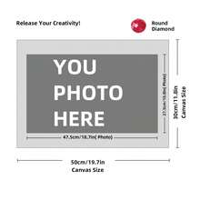 Customized Diamond Painting Set, DIY Personalized Pictures, 5D Diamond Art, Adult Customized Gift, Home Wall Decoration (Round Diamonds, 11.7x11.7 Inches/30x30 Cm), Diamond Painting Art Set - Multicolor - View 112