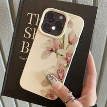 Funda de teléfono con impresión de arte única: Funda de teléfono de Halloween nueva 1 con patrón de lichi blanco con diseño de rama verde y flor blanca, adecuada para iPhone 16/15/14/13/12, serie Pro Max 11, 12Pro, 13proMax, 14Plus, 15plus, 16plus, 15promax, 16pro, 14promax, 13pro max, 12pm, etc. Regalo de Cumpleaños Muestra Tu Estilo - 1 pieza - Ver 6