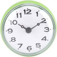 Reloj de Pared de Baño a Prueba de Agua, Espejo de Ventana de Succión de Pared Reloj de Ducha de Baño Accesorios de Baño(azul) - verde - Ver 2