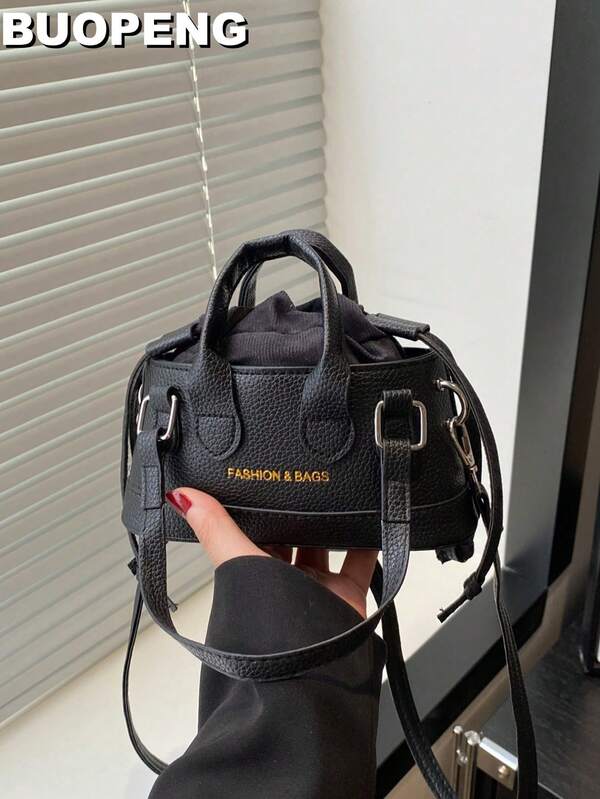 Bolso de hombro de mini cocodrilo con estampado en relieve para lápiz labial y cosméticos