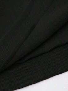 Men's Loungewear Faith Over Fear, Letter Print Pocket Hoodie, Men's Casual Long-Sleeve Drawstring Style, Autumn & Winter New-Unisex Loose-Fit Hooded Sweatshirt-K88Loose And Comfortable - 黑色 - 查看 6