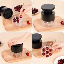 1pc Seven Hole Press Type Cherry And Cherry Stone Nuclear Remover, Red Date Nuclear Remover, Kitchen Nuclear Remover Small Tool - Multicolor - View 6