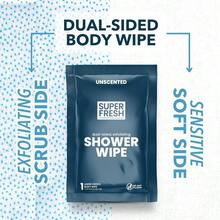 AFRT Super Fresh Shower Wipes Large Unscented Body Wipes For No Rinse Bathing Personal Hygiene Gym Travel Or Camping Enriched With Aloe And Vitamin E 20 Individually Wrapped Disposable Sheets - 無香型 - 查看 3