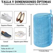 UEBSDVA 2 Bolsas Funda para Lavar tenis en Lavadora, Limpiador de Zapatos para Lavadora para Lavadora y Secadora, Bolsa Lavado Zapatos que Mantiene una Limpieza 360 ​ ​ ° Para Zapatillas de Deporte(Azul) - azul - Ver 3