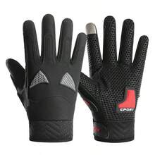 Mănuși de ciclism, mănuși de ciclism antiderapante pentru exterior, pentru toamnă și iarnă. Mănuși de motocicletă rezistente la uzură cu ecran tactil. - Multicolor - Vizualizare 1