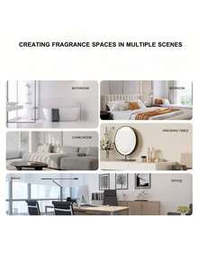 1set 50ml Lily Flameless Home Fragrance Diffuser Set, Long-Lasting Scent For Bedroom, Study, Bathroom, Living Room,Aromatherapy,House Freshener,Diffuser,Christmas Gifts - Various Fragrances - View 8