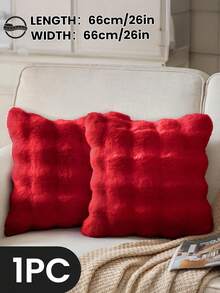 1/2/4 Stück luxuriöser Kunstfell Toskana Kissenbezug, Kissenhülle, ohne Kisseneinsatz, flauschige Heimdekoration Kissenhülle für Wohnzimmer Sofa, Schlafzimmer Kopfteil, Überwurfkissen, Oeko-Tex