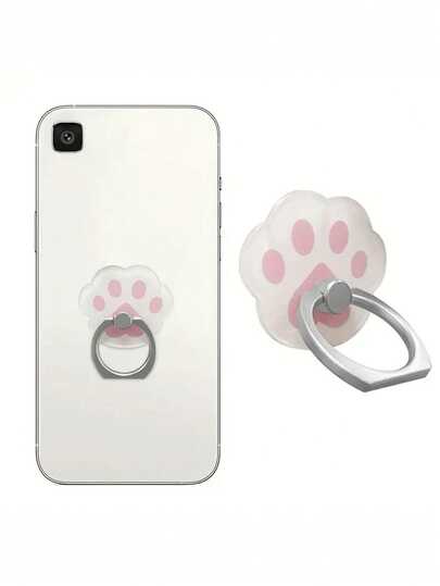 360° Rotatable Cat Claw Pattern Phone Ring Holder & Stand, Foldable Anti-Drop Phone Grip Bracket, Universal Compatible With Iphone Xs Max XR X 8 7 Plus 5 5s, S8 S7 Compatible With IPhone, Android Phone, Gift For Birthday, Family, Friends Gifts Birthday Phone Accessories