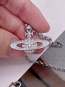 Vivienne Westwood Mini Bas Relief Pendant Necklace - 銀色 - 查看 5