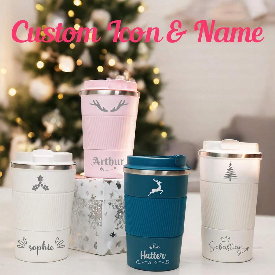Personalized Christmas Coffee Mugs, Insulated Tumblers, Bridesmaid Invitations, Engraved Travel Cups, Family Christmas, Christmas Gifts, Personalized Mugs, Coffee Cups, Travel Coffee Cups, Coffee Cups, Stainless Steel Cups, Travel Mugs, Custom Coffee Mugs, Engraved Mugs, Christmas Gifts, Secret Santa Gifts, Custom Name Mugs, Holiday Coffee Cups, Birthday Gifts, Holiday Calendars