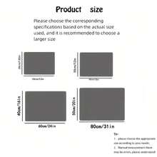 Estera de secado de platos con respaldo de goma para mancha, alfombrillas para encimera de cocina, accesorios para encimeras, apto para cafetera, máquina de café expreso - Gris Oscuro - Ver 5