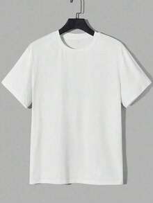 Unisex basic color MEGA logo en camiseta ajustada - Blanco - Ver 4
