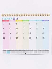 2026年新款小猫日历，1张。圣诞节、新年、生日礼物。可挂在墙上装饰，趣味十足的猫咪照片，送给爱猫人士的绝佳礼物。可放置于办公室、客厅、卧室。家居装饰，采用优质纸张。可用于书写、日记和计划。 - 多色1 - 查看 6
