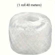 10 rollos (total 400 metros) Cuerda de plástico duradera y resistente al desgarro - Ideal para jardinería, mensajería, embalaje de comercio electrónico, atado diario, sujetadores, accesorios de embalaje para regalos de Navidad/Halloween, decoración artesanal e industria y construcción agrícola (5 colores: azul, amarillo, verde, rojo, blanco) - Unitalla - Ver 9