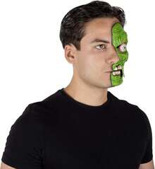 Ghoulish Productions Aplicación de látex Half Mask Green Zombie, Aplicación de Zombie Pegatina Verde, Ideal para usar en maquillajes de Halloween y caracterizaciones - 1 - Ver 2
