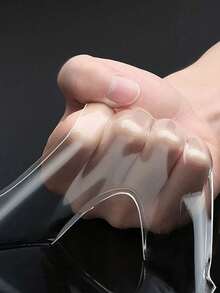 1/2/4pcs 2cm X 300cm Washable Reusable Double-Sided Nano Thick Transparent High Viscosity Wall Mounting Adhesive Tape - Transparent - View 3