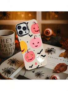 Halloween Kürbis Geisterparty Dekorationen Handyhülle Halloween, Thanksgiving Weihnachtsdesigns für iPhone 17/16 (Pro/Plus/Pro Max), 15/14/13/12/11, X/XS/XR/XS Max, perfektes kreatives Geschenk für Freunde, Freundinnen und Familie - Schwarz - Übersicht 3