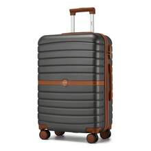 Suitcase 20 24 28 Inch Cabin Carry On Check In ABS PC Hard Shell Spinner Wheels Lock Small Medium Large Travel Luggage Set For Holiday Family - Dark Grey - View 14