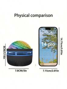 [Magical Galaxy Projector] 14 Effects Galaxy Star Projector, Northern Lights LED Atmosphere Projection Lamp Aurora Borealis Starry Sky Projector, For Room Home Decorations, Home Theater, Gift Decoration, Magical Projection Lamp Gifts, Holiday Party Christmas Gifts For Women,Christmas Gifts - Star - View 9