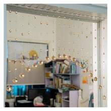 20 Strings Crystal Beaded Curtain, Arched Door String Curtain, Hanging Doorway Room Divider Suitable For Home, Coffee House, Bedroom, Restaurant. Chamgagne - 多色859 - 查看 7