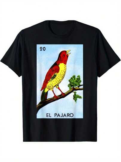 El Pájaro Funny Card Lotería Mexicana Camiseta