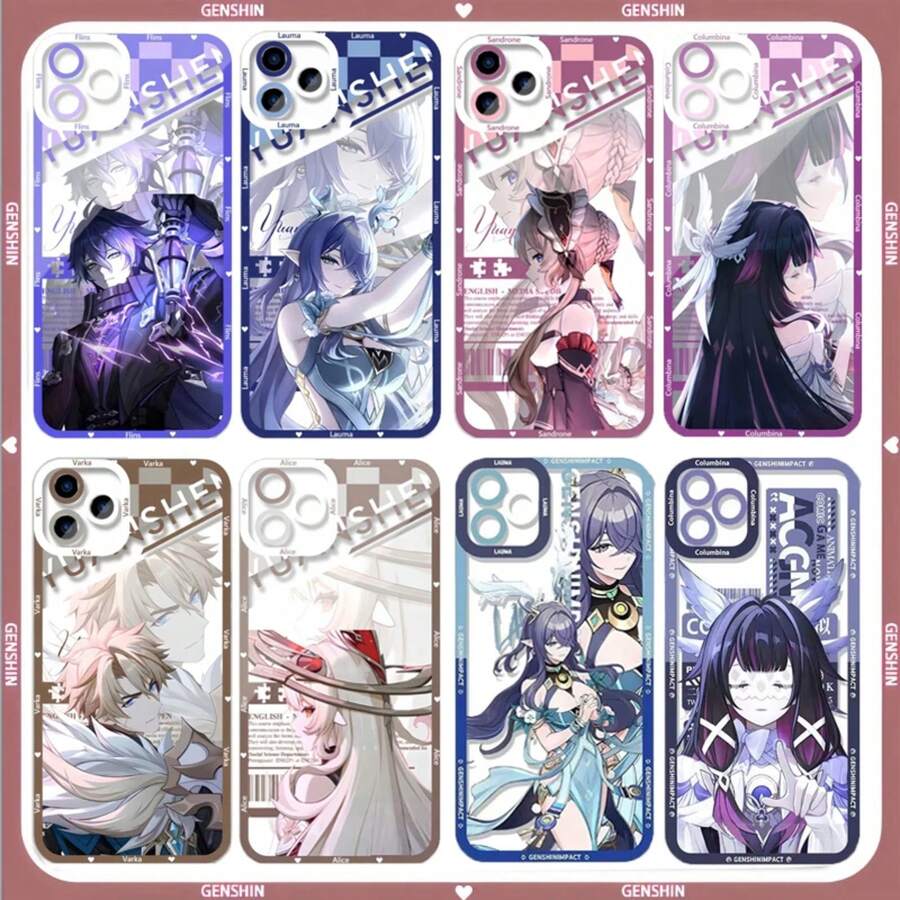 Flins Columbina Varka Sandrone Phone Case Compatible With  16e 16 15 14 13 12 11 17 Pro Max XR XS Max Plus Mini Clear, Cover Compatible With  17 Pro Max Case,  17 Pro Case,  17 Case,  16 Pro Max Case - S21634 - 查看 1