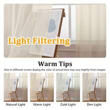 Sheer Curtains 30 Inch Length, Short Light Filtering Voile Small Cafe Kitchen Curtains With Rod Pocket, Short Curtain For Bathroom Window, 42x30 Inch, 2PCS - Multicolor 138 - View 4