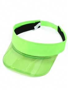 1 pieza Gorra de béisbol de ala ancha transparente, sombrero de sol ligero y transpirable unisex para deportes al aire libre, senderismo, ciclismo, transporte, viajes, vacaciones y compras de mujeres, gorra con visera de unicolor ajustable, adecuada para uso diario