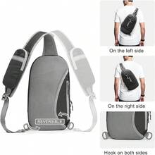 - Bolso bandolera con bloqueo RFID, ligera, bandolera para viajes, deportes, correr - Amarillo - Ver 5
