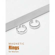 Jecanori 2PCS Copper Magnetic Ther.Apy Ring For Women,99.99% Pure Copper Magnetic Ring With Magnet Jewelry Gifts{Inchcolor_nameinch:InchPlumBlossominch} - 梅花 - 查看 7