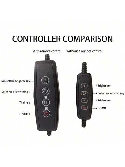 Yogle Circular Vloer Lamp 168 LED Remote Control, In Convertible Lamp/Table Lamp, 360° Adjustable Gooseneck [3 Temperature 10 Brightness Levels] view 5