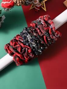 12个/套圣诞节发圈，适合作为节日礼物