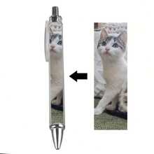 5pcs Customized Photo Design Ballpoint Pens, Customizable Photos, Retractable Writing Pens For Office Supplies & Gifts, Not Easy To Lose, Smooth Writing, Suitable For Both Men And Women, Perfect Office Supplies Gift, Back To School/Graduation Season Gift, Display Photos, Suitable For Office Use, Unisex Gift,Office Decor