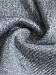 Bộ đồ nữ thanh lịch màu trơn gồm áo dài tay đan chéo và quần skinny dáng suông, thích hợp cho mùa thu/đông xuân. - Xám - Xem 5