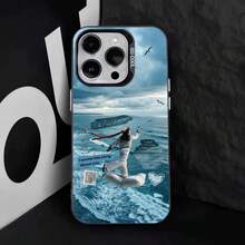 C- Gray Wishbone 17,16,15,14,13,12,11,Pro,Max,Plus,Air Shockproof Black Matte Hard Case - Z5 - Xem 2