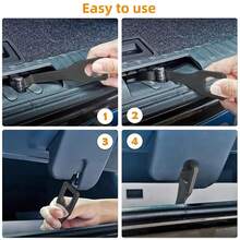 Tailgate Barn Door Standoff Fresh Air Vent Lock Extension Hook - Black - View 3