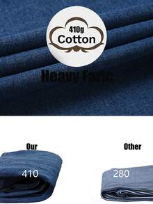 Plus Size Women's Fashion 5-Button Waist Straight Leg Casual Jeans