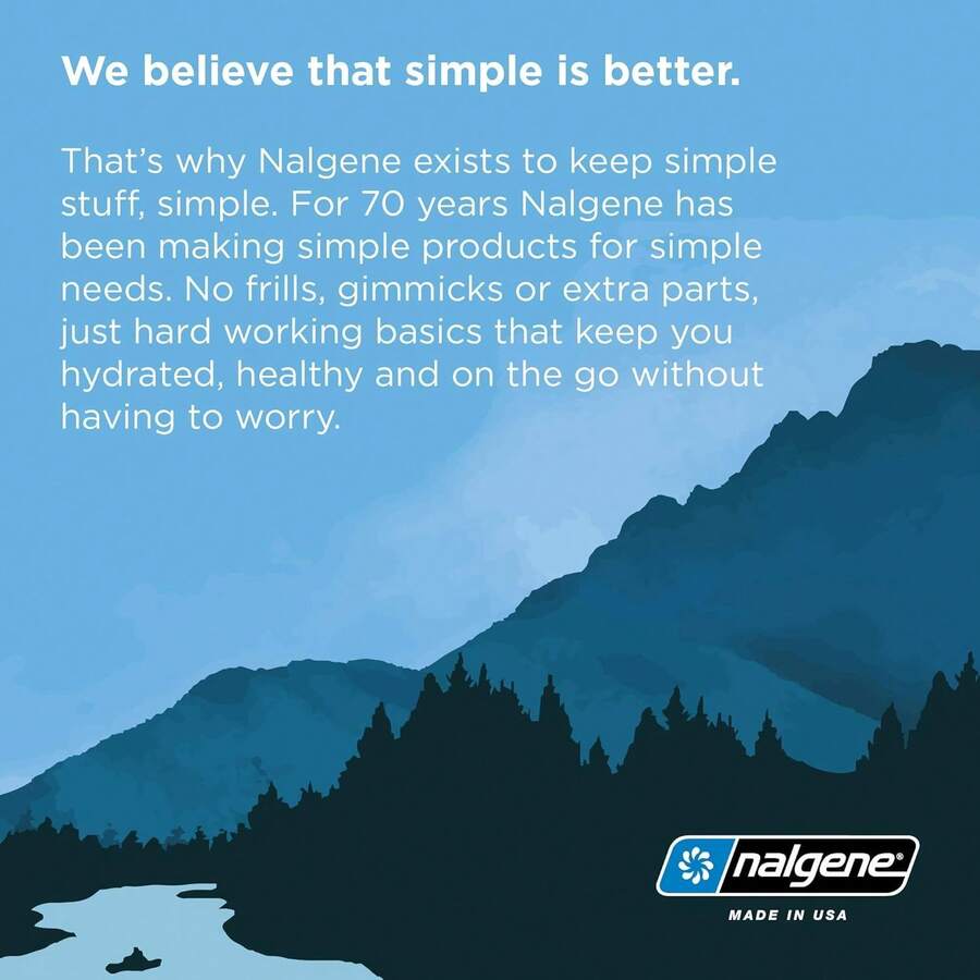 Nalgene Sustain Tritan - Botella de agua sin BPA fabricada con material derivado de 50% residuos de plástico (utilizando balance de masa certificado ISCC), 16 onzas, boca ancha, amatista - Amatista Sustain - Ver 1