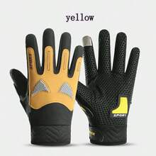 Mănuși de ciclism, mănuși de ciclism antiderapante pentru exterior, pentru toamnă și iarnă. Mănuși de motocicletă rezistente la uzură cu ecran tactil. - Multicolor - Vizualizare 9