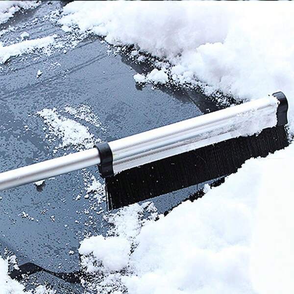 Fashionable Car Snow Scraper, Aluminum Alloy Multi-Functional Telescopic Snow Brush And Ice Scraper, Car Snow And Ice Removal Scraper, Winter Snow Scraper And Ice Scraper