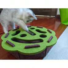 BVEOYPET 1件，猫咪自娱自乐玩具，缓解无聊，解放主人双手，宠物娱乐刺激智力的智能挖洞玩具，耐用耐刮的挖洞玩具，猫形转盘游戏迷宫盒，猫抓板，猫玩具。 - 彩色 - 查看 8