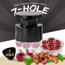 1pc Seven Hole Press Type Cherry And Cherry Stone Nuclear Remover, Red Date Nuclear Remover, Kitchen Nuclear Remover Small Tool - Multicolor - View 11