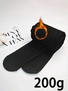 1pc Thermal Lined Tight Leggings For Women, Opaque Tights Suitable For 5-15°C, Autumn/Winter - Multicolor - View 11